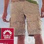 Ads for Shorts  Ad for brown shorts with gray low cut chucks.
