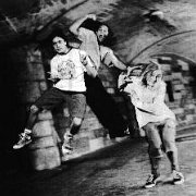 Silverchair  Band members leaping.