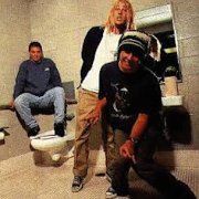 Silverchair  The boys hanging out in a bathroom wearing chucks.