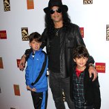 Slash  Slash with his two young boys.