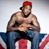 The Game  The Game sitting on the Union Jack in red high top chucks. (Photo by Lionel Deluy/Contour by Getty Images)
