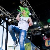 Tonight Alive  Jenna performing in black platform chucks.