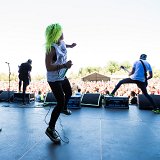 Tonight Alive  Tonight Alive performing, view from the back of the stage.