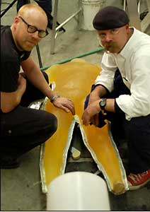 Adam Savage and Jamie Hyneman in MythBusters