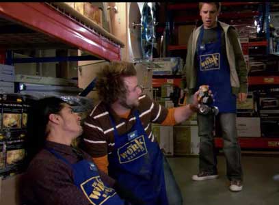 Sam with his co-workers Ben and Sock in Reaper