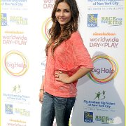 Victoria Justice  Victoria Justice wears black chucks to Nickelodeon’s Worldwide Day of Play. : Celebrities