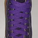 Fat (Wide) Purple Shoelaces on Chucks  Rage purple high top with fat purple shoelaces.