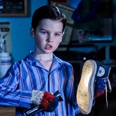 Young Sheldon  Sheldon discovers test answers on the bottom of one of Georgie's chucks.